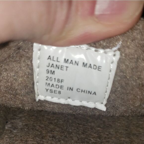 Earth Origins Tan Janet wool slides - Picture 6 of 6